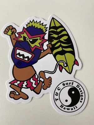 T&C Sticker Town Country Surf Decals Eddie Go Vissla Volcom Rip Curl O’Neill DGK - Image 1 of 3