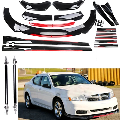 For Dodge Avenger Front Rear Bumper Spoiler Body Kit Splitter Side Skirt V Foto 1 de 4