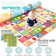 Krabbelmatte Spielmatte Babymatte Krabbeldecke Kinder Spiel Teppich 200*180cm DE
