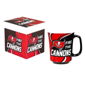 Tampa Bay Buccaneers FIRE THE CANNONS 14 Unzen Keramiktasse mit passender Box - Bild 1 von 1
