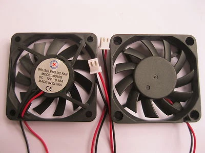 1 pcs Brushless DC Cooling 11 Blade Fan 6010S 12V 60x10mm 2 Wire Sleeve Bearing - Image 1 of 3