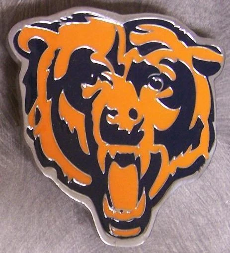NFL Peltre Cinturón Hebilla Chicago Bears NUEVO Logo Foto 1 de 1
