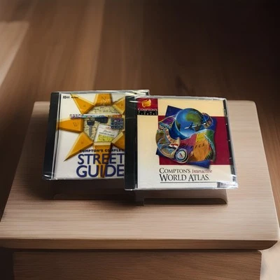 Compton's Interactive World Atlas & Complete Street Guide (PC, 1997) NEW SEALED! - Image 1 of 4