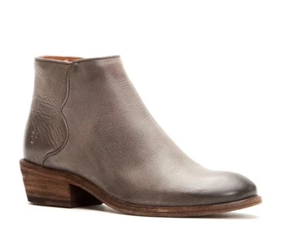 FRYE Carson Piping Mujer Botas Botines Grafito Gris Cuero Cremallera Talla 9, Usadas en Excelente Condición Foto 1 de 4