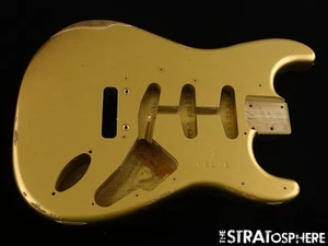 Fender USA Custom Shop Custom Strat Pro 2025 Relic BODY HLE Gold - Picture 1 of 4