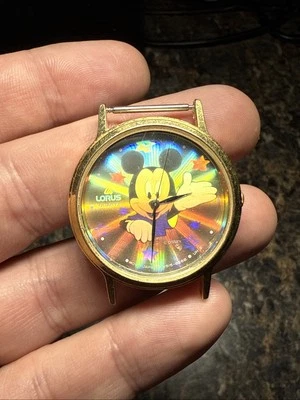 Reloj Holográfico Lorus Disney Mickey Mouse Modelo # V515-8A00 No Probado Foto 1 de 3