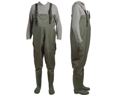 Zebco PVC Wader Verde / Pesca Stivaloni Impermeabili fino Al Torace - Immagine 1 di 4