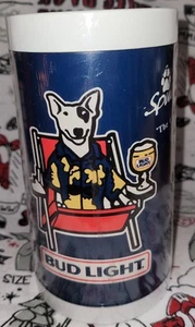 1986 blue Bud Light Spuds MacKenzie Insulated Thermo-Serve mug - Picture 1 of 6
