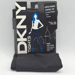 DKNY Opaque Control Top Tights, Small, Black - Picture 1 of 5