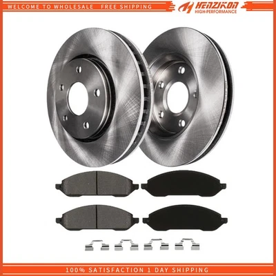 Pastillas de freno de cerámica rotores de disco delanteros de 11,65"" (296 mm) para Nissan Altima 2007-2013 Foto 1 de 4