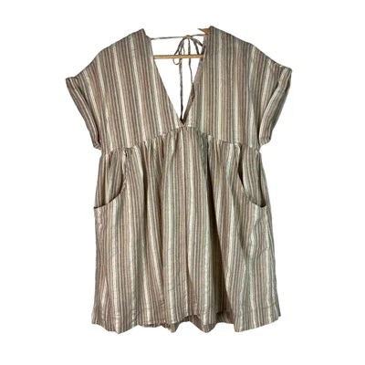 Mini vestido boho a rayas M de Urban Outfitters para mujer Foto 1 de 4