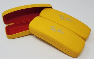 Gafas de sol/gafas de sol Ray-Ban de colección estuche rígido dorado forro de fieltro rojo Nuevo de Lote Antiguo Foto 1 de 4