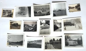 Vintage lot (14) Of Vintage Car Photos Street Scenes - Picture 1 of 5