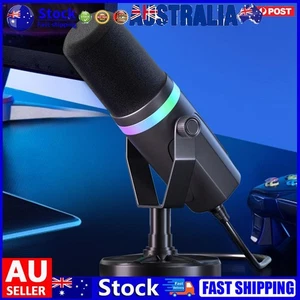 USB XLR Dynamic Gaming Microphone RGB Dynamic Microphone PC Computer Gaming Mic - Bild 1 von 10