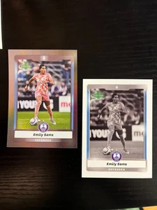 short print SP /100 shimmer foil 2025 Parkside NWSL Vol 1 Emily Sams black white - Picture 1 of 1
