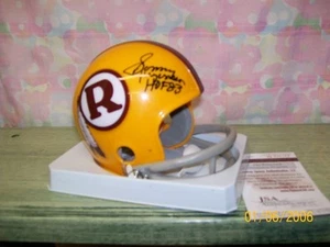 SONNY JURGENSEN FIRMATO T/B TELLOW WASHINGTON REDSKINS M/H - Foto 1 di 1