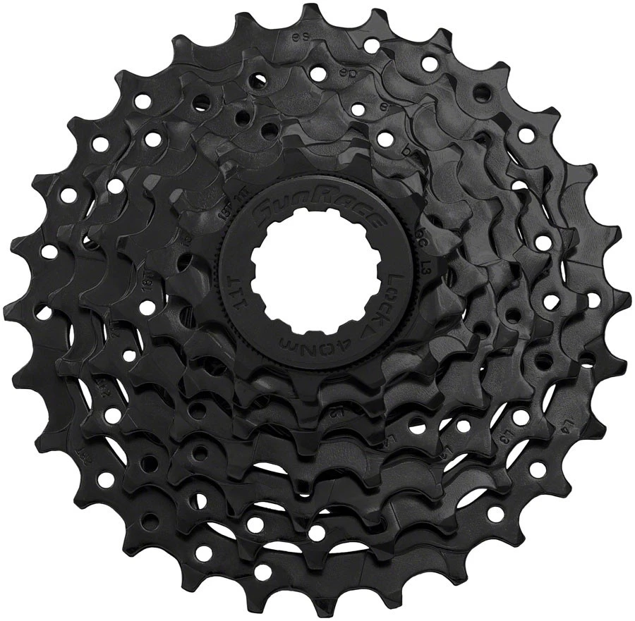 Cassette SunRace M4 - 7 velocidades, 11-28t, negro Foto 1 de 1