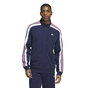 Adidas Men's Nations Track Top Blue JE9632 - Picture 1 of 15