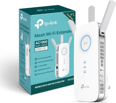 Mesh Wifi Range Extender, Ultraxtend Wifi Booster, AC1900 Mbps Wifi Internet Re - Image 1 of 4