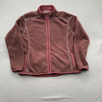 Chaqueta Kuhl Para Mujer XL Roja Alfpaca Vellón Cremallera Completa Exterior Senderismo Exploración Foto 1 de 4