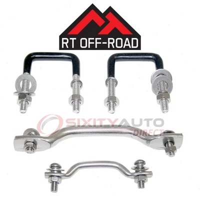 RT Off-Road Windshield Tie Down Kit for 1959-1975 Jeep CJ6 - Body Glass uc Foto 1 de 4