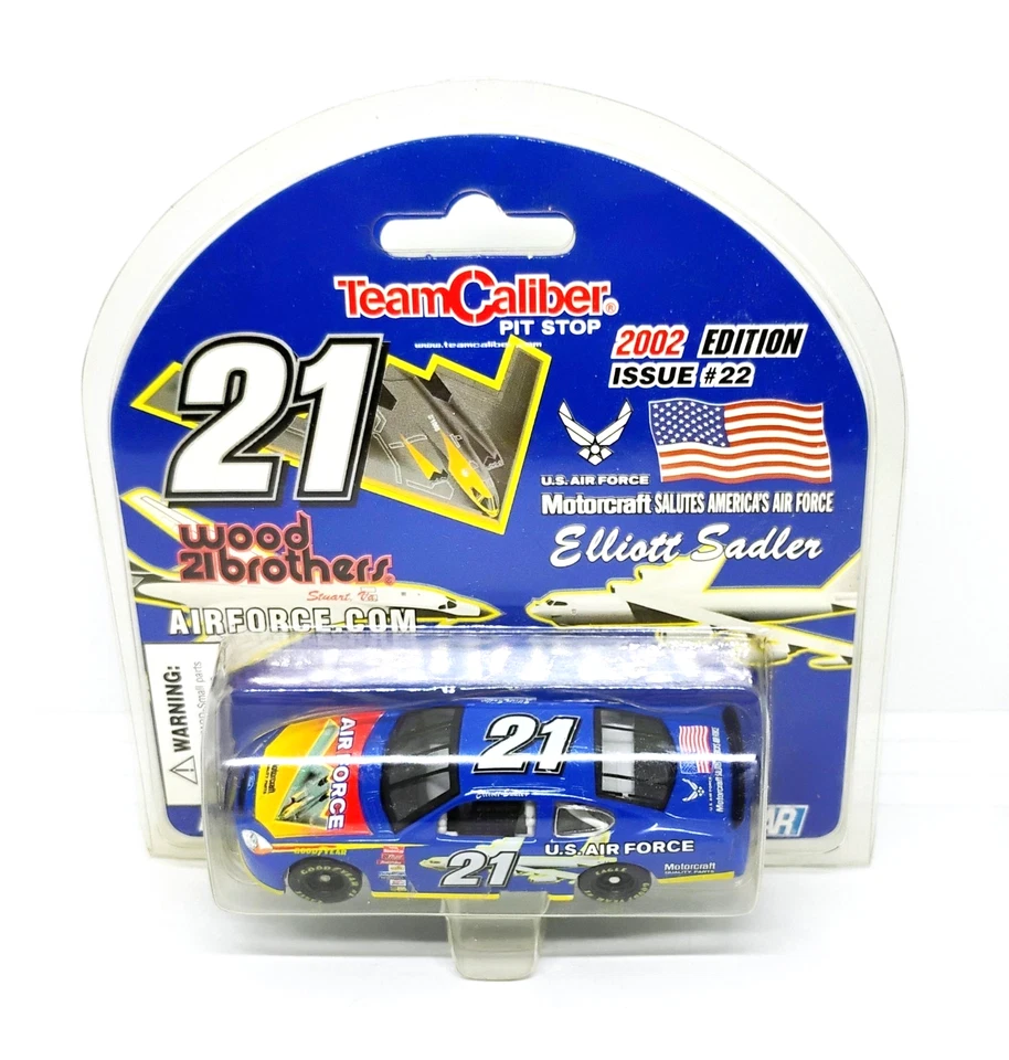 Team Caliber Pit Stop #21 Wood 21 Brothers Air Force Elliott Sadler 1 64