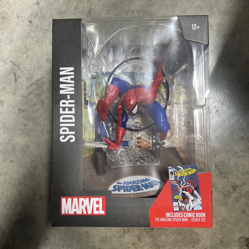 Figura escala 1/6 Marvel Wave 1 The Amazing Spider-Man #301 con cómic McFarlane Foto 1 de 4