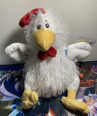 NEW Ganz Webkinz Chicken Rooster Plush HM205  8" Stuffed Animal White w/ Code - Image 1 of 4