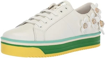 Zapatillas Marc Jacobs Margarita Floral Cuero BLANCAS Talla 38 8 NUEVAS NUEVAS EN CAJA Foto 1 de 4