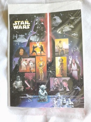 Hoja de estampillas 41c Star Wars 30 aniversario 2007 sin abrir nueva Foto 1 de 4