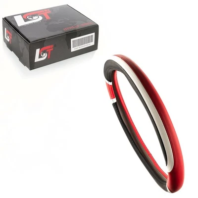 Protector de volante funda de volante Ø 38x9 cm negro rojo blanco para PORSCHE Foto 1 de 4