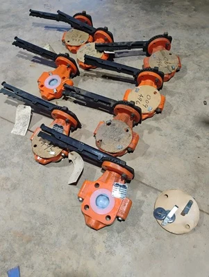 (1) Tufline 2in Butterfly Disc Valve DI/PFA Lined Class 150 200psi max - Image 1 of 3