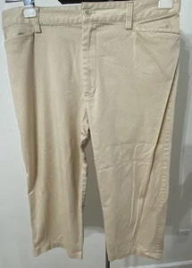 Hannah Stretch Womens Size 10 Tan/White Capris 32X22 Cotton Blend - Picture 1 of 9