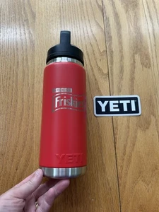 Neu mit Etikett Yeti Rambler Trinkflasche Edelstahl rot Purina Friskies 26oz 69ml - Bild 1 von 7