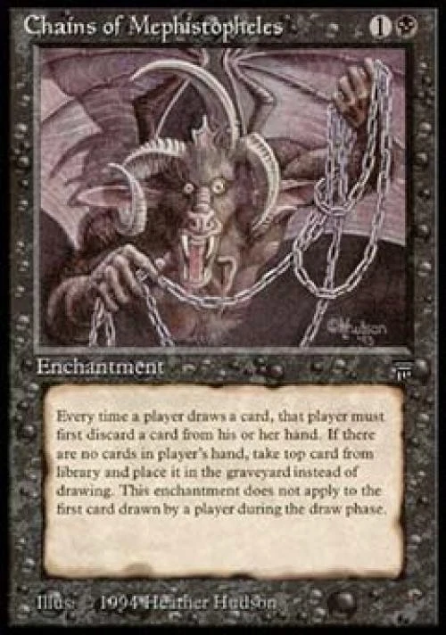 Italian Chains of Mephistopheles - Light Play MTG Legends - Image 1 of 1