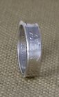 1999-2008 90 Silver US State Quarter Dollar Coin Ring Double Sided 3D Sizes 3-5