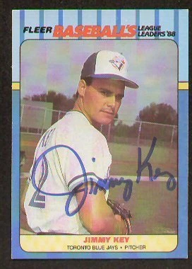 Tarjeta coleccionable Fleer autografiada firmada por Jimmy Key Foto 1 de 1