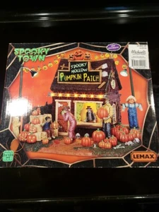 Lemax Halloween Spooky Town Spooky Hollow Pumpkin Patch Battery Operated New - Picture 1 of 6