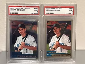 2000 Topps Chrome Traded & Rookies - Adrian Gonzalez #T81 (RC) - Picture 1 of 2
