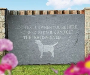 Letrero personalizado de pizarra grabado con láser mascota perro CUALQUIER RAZA - Imagen 1 de 50