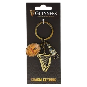 Guinness key ring, Guinness bottle, Label and Harp - Picture 1 of 1