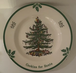 Spode Christmas Tree "Cookies for Santa" Plate 10.5” NWOB - Picture 1 of 3