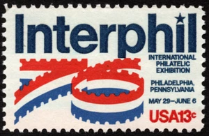 US Stamp Scott # 1632 Mint NH F-VF - 13 Cents Interphil Stamp Exhibition Issue - Picture 1 of 1
