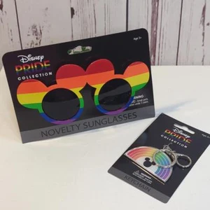 Occhiali da sole e portachiavi Disney collezione Topolino Pride nuovi con etichetta - Foto 1 di 11