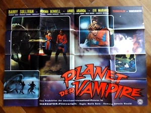 Kinoplakat A0Q PLANET DER VAMPIRE Mario Bava Horror SciFi  #Y - Picture 1 of 1