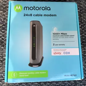 NEW Motorola Cable Modem 24x8 DOCSIS 3.0 Model MB7621 - Picture 1 of 3
