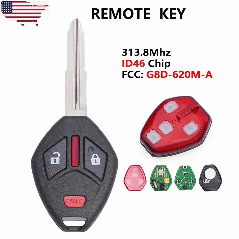 for Mitsubishi Endeavor 2007 2008 09 2010 2011 Keyless Remote Key Fob G8D-620M-A Foto 1 de 1