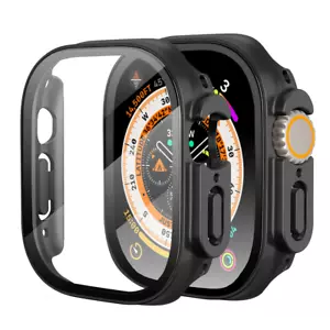 Full Case Cover for Apple Watch Ultra 2 49mm Tempered Glass Screen Protector - Picture 1 of 15