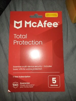 McAfee Total Protection 5 Device 1 Year Subscription - Image 1 of 2