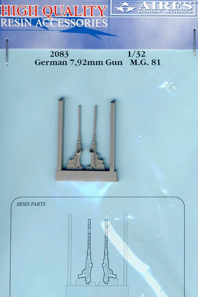 Aires Tedesco 7,92Mm Mg 81 Armi Da Bordo 1:32 Heinkel Junkers Zwilling 81 M.G. - Immagine 1 di 1